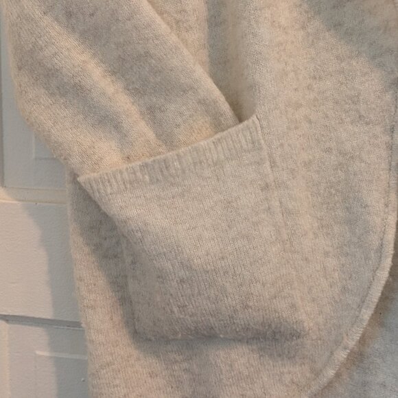 Loft open cardigan in soft white/beige, Size Small Petite - Picture 3 of 9